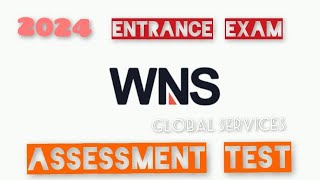 WNS Global Entrance Exam PART I [upl. by Llerehc]