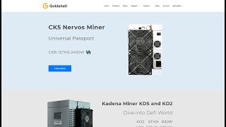 Goldshells New KD2KD5CK5 ASIC Miners [upl. by Orbadiah]