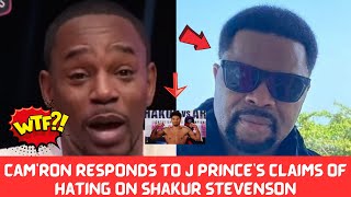 Cam’Ron Responds to J Princes Claims of Hating on Shakur Stevenson [upl. by Sachs27]