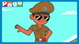 Little Singham 🦁 Aliens ne attack kiya Mirchi Nagar me👽  Nonstop Full Episode 🤩 Only on POGO [upl. by Nnave]