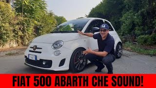 FIAT 500 ABARTH  LA PROVA SU STRADA  SOUND INCREDIBILE [upl. by Rossner]