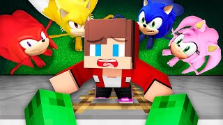 How JJ and Mikey ESCAPE from ALL THE SONIC TAPES in Minecraft Maizen Zombie Apocalypse [upl. by Nonac]