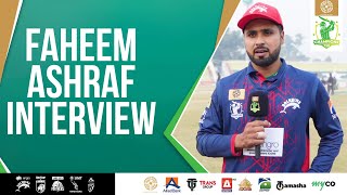 Engro Dolphins Faheem Ashraf Interview  Bahria Town Champions Cup 2024  PCB  MA2A [upl. by Bostow43]