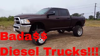 2015 Lifted RAM 2500 Cummins Turbo Diesel On 24x14 American Fource [upl. by Aehtla]