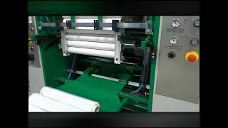 Stretch film rewinding machine [upl. by Bixby]