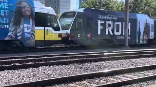 DART Blue Line to UNTDallas Station DART 248 amp 262 at EBJ Union Station [upl. by Riesman550]