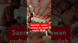 Rodtang vs legend muaythai Saenchai 😯😱 boxing boxingskill fight mma bangghalyh [upl. by Nagam439]