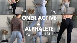 Oner Active amp Alphalete TryOn Haul and Review [upl. by Nyledam]