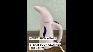 How To Steam Out Wrinkles in Clothes ASMR Handheld Steamer [upl. by Granville]