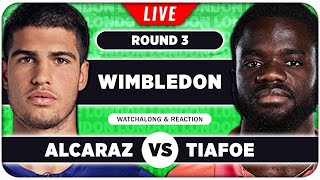 ALCARAZ vs TIAFOE • Wimbledon 2024 • LIVE Tennis Talk Watchalong [upl. by Nohsed]