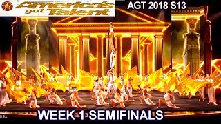 Zurcaroh Acrobatic Group A SHOW STOPPER amp INCREDIBLE Semifinals 1 Americas Got Talent 2018 AGT [upl. by Alit]