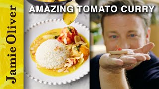 Amazing Tomato Curry  Jamie Olivers MeatFree Meals [upl. by Alahc633]