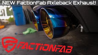 FactionFabs NEW Axleback Exhaust  35quot SS Burnt Tips  Subaru WRX 15 [upl. by Myo]