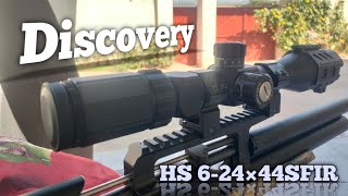 DiscoveryHS 624×44  FFPSFIRRifle ScopeAirgun Scope [upl. by Lucias]