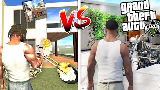 GTA 5 vs Indian Bikes Driving 3D  Zaib [upl. by Enuj]