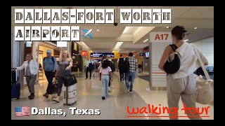 🇺🇸✈️ DFW  DALLAS FORT WORTH INTERNATIONAL AIRPORT  Walking Tour  Dallas Texas USA 4K [upl. by Meagher564]