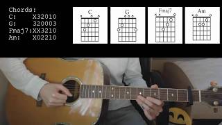 Calum Scott  Dancing On My Own EASY Guitar Tutorial [upl. by Azral]