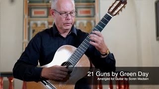 21 Guns Green Day  Danish Guitar Performance  Soren Madsen [upl. by Isa587]