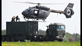 German Special Forces Arresting a target 9 helicopters  ILA Berlin Air Show 2018 [upl. by Ellette156]