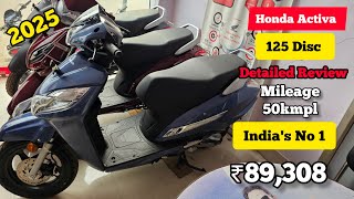 2025 New Honda Activa 125 Disc BS7  E20  OBD 2  Price Details Review VishalSaxenaz [upl. by Kroll584]