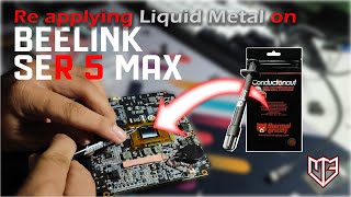 Beelink SER 5 MAX Re Apply Liquid Metal Thermal Paste do it at your own risk [upl. by Dodi111]