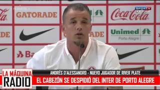 ANDRÉS DALESSANDRO SE DESPIDIÓ DEL INTER DE PORTO ALEGRE [upl. by Aimaj]