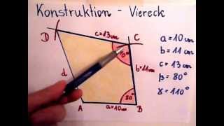 Viereck konstruieren  Beispiel [upl. by Lederer]