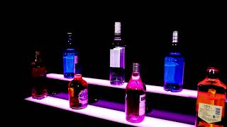 LED Lighted Liquor Bottle Display Shelf [upl. by Goeselt129]