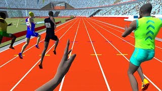 Athletics Games 2020 event 100 meters VR Virtual Reality [upl. by Sherurd683]