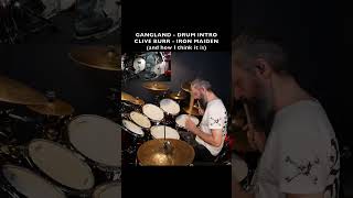 GANGLAND  DRUM INTRO  IRON MAIDEN  CLIVE BURR  HOW TO PLAY IT [upl. by Westhead]