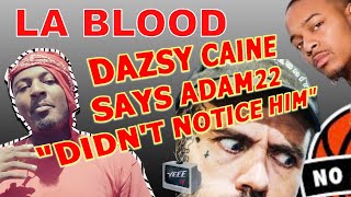 DAZSY CAINE TALKS ADAM 22  SICKLE CELL  BOW WOW  SLEEPIN IN THE CAR  KDOT IN HIS HOOD [upl. by Cinamod160]