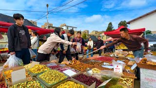 Bustling Suburban Market in Yunnan China Snack Paradise Premium Dried Beef amp Timeless Tastes [upl. by Yemarej]