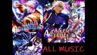 All Music In Anime Adventures [upl. by Aicert]