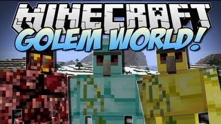 Minecraft  GOLEM WORLD Mo Golems  Mod Showcase 162 [upl. by Avad]