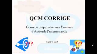 QCM CORRIGE [upl. by Notnroht]