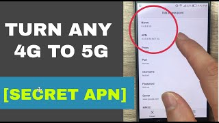 Secret APN that converts 4G to 5G on any network  Increase 4G Speed [upl. by Alletneuq]