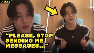 ATEEZ Wooyoung Stands Up Against Sasaengs During Live kpop ateez [upl. by Egwan]