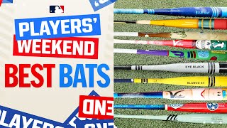 The COOLEST bats and the BIGGEST homers of MLB Players Weekend Who had the best bat [upl. by Kalvin]