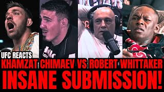 UFC Fighters REACT To Khamzat Chimaev vs Robert Whittaker FINISH [upl. by Eddie]