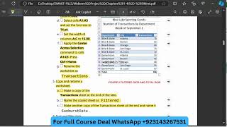 Midterm  In Practice Excel 365 Application Capstone Project 2 [upl. by Frankie]