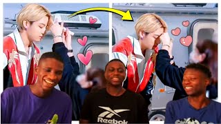 WE LOVE TO SEE THIS REACTION TO BTS And Their Stylists Sweet Moments [upl. by Punke928]