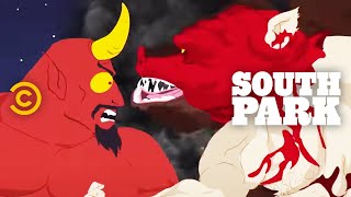 ManBearPig vs Satan  South Park [upl. by Odlanyer]