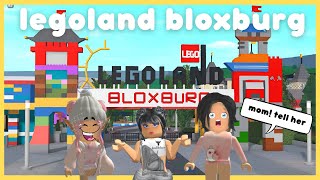 SINGLE MOM taking TWO KIDS to LEGOLAND BLOXBURG  BUILD TOUR [upl. by Covell201]