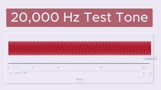 20000 Hz Test Tone  20 kHz sound [upl. by Legnaleugim]