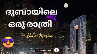 ദുബായിലെ ഒരു രാത്രി  Dubai Marina Nightlife  Dubai Vlog  A Walking Tour  Malayalam [upl. by Atiluap]