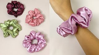 DIY Satin Silk Scrunchies 🌸 How To Make Scrunchies For Sale How To Make A Scrunchies At Home [upl. by Nicram]