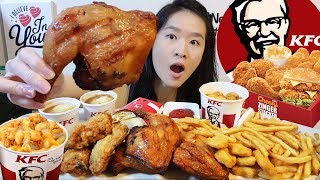 KFC GRILLED CHICKEN Mac N Cheese Cheesy Zinger Burger Fried Chicken Nuggets Mukbang Eating Show [upl. by Rico]