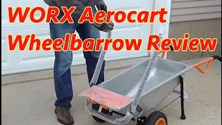 WORX Aerocart 8in1 Wheelbarrow Review [upl. by Enirolf]