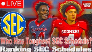 OU Football Live SEC schedule breakdowns [upl. by Ayanet369]