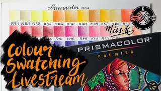 Prismacolor Premier Color 72 Set Colour Swatching Part 2 [upl. by Etsirhc45]